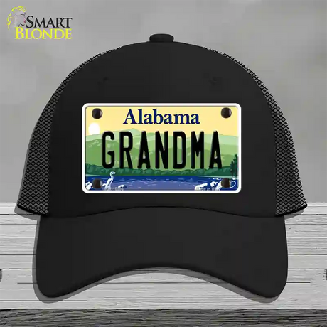 Grandma Alabama Novelty License Plate Hat Mesh / Black