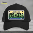 Princess Alabama Novelty License Plate Hat Mesh / Black