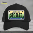 Spoiled Alabama Novelty License Plate Hat Mesh / Black