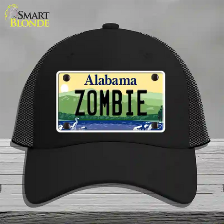 Zombie Alabama Novelty License Plate Hat Mesh / Black