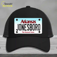 Jonesboro Arkansas Novelty License Plate Hat Mesh / Black