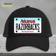 Razorbacks Arkansas Novelty License Plate Hat Mesh / Black