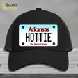 Hottie Arkansas Novelty License Plate Hat Mesh / Black