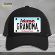 Grandma Arkansas Novelty License Plate Hat Mesh / Black