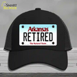 Retired Arkansas Novelty License Plate Hat Mesh / Black