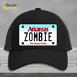 Zombie Arkansas Novelty License Plate Hat Mesh / Black