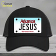 Jesus Arkansas Novelty License Plate Hat Mesh / Black