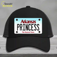 Princess Arkansas Novelty License Plate Hat Mesh / Black