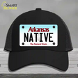 Native Arkansas Novelty License Plate Hat Mesh / Black