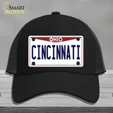 Cincinnati Ohio Novelty License Plate Hat Mesh / Black