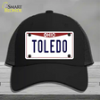 Toledo Ohio Novelty License Plate Hat Mesh / Black