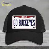 Go Buckeyes Ohio Novelty License Plate Hat Mesh / Black