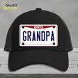 Grandpa Ohio Novelty License Plate Hat Mesh / Black