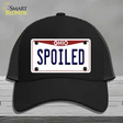 Spoiled Ohio Novelty License Plate Hat Mesh / Black