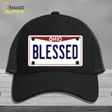 Blessed Ohio Novelty License Plate Hat Mesh / Black