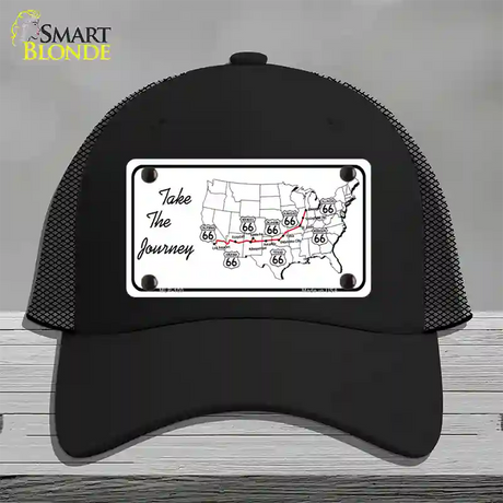 Take The Journey Novelty License Plate Hat Mesh / Black