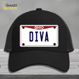 Diva Ohio Novelty License Plate Hat Mesh / Black