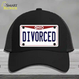 Divorced Ohio Novelty License Plate Hat Mesh / Black