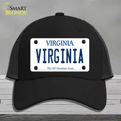 Virginia Old Dominion Novelty License Plate Hat Mesh / Black