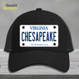 Chesapeake Virginia Novelty License Plate Hat Mesh / Black