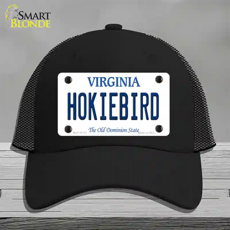 Hokiebird Virginia Novelty License Plate Hat Mesh / Black