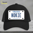 Hokie Virginia Novelty License Plate Hat Mesh / Black