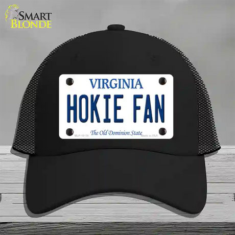 Hokie Fan Virginia Novelty License Plate Hat Mesh / Black