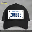 Zombie Virginia Novelty License Plate Hat Mesh / Black