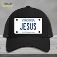 Jesus Virginia Novelty License Plate Hat Mesh / Black