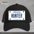 Hunter Virginia Novelty License Plate Hat Mesh / Black