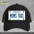 Moms Taxi Virginia Novelty License Plate Hat Mesh / Black