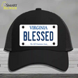 Blessed Virginia Novelty License Plate Hat Mesh / Black