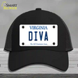 Diva Virginia Novelty License Plate Hat Mesh / Black