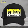 New Jersey Garden State Novelty License Plate Hat Mesh / Black