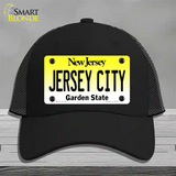 Jersey City New Jersey Novelty License Plate Hat Mesh / Black