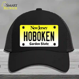 Hoboken New Jersey Novelty License Plate Hat Mesh / Black