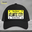 Atlantic City New Jersey Novelty License Plate Hat Mesh / Black