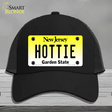 Hottie New Jersey Novelty License Plate Hat Mesh / Black