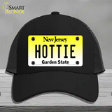 Hottie New Jersey Novelty License Plate Hat Mesh / Black