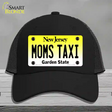 Moms Taxi New Jersey Novelty License Plate Hat Mesh / Black