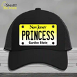 Princess New Jersey Novelty License Plate Hat Mesh / Black