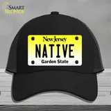 Native New Jersey Novelty License Plate Hat Mesh / Black