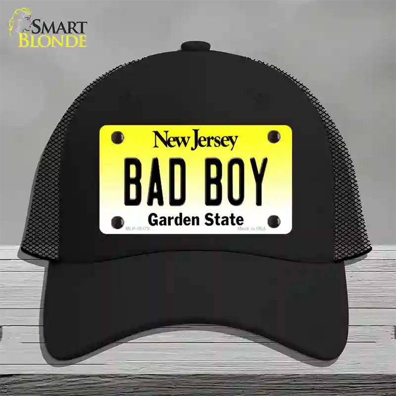 Bad Boy New Jersey Novelty License Plate Hat Mesh / Black