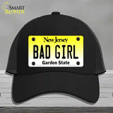 Bad Girl New Jersey Novelty License Plate Hat Mesh / Black