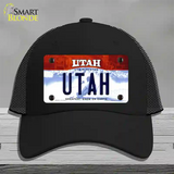 Utah Life Elevated Novelty License Plate Hat Mesh / Black