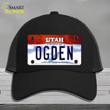 Ogden Utah Novelty License Plate Hat Mesh / Black