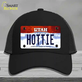 Hottie Utah Novelty License Plate Hat Mesh / Black