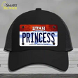 Princess Utah Novelty License Plate Hat Mesh / Black