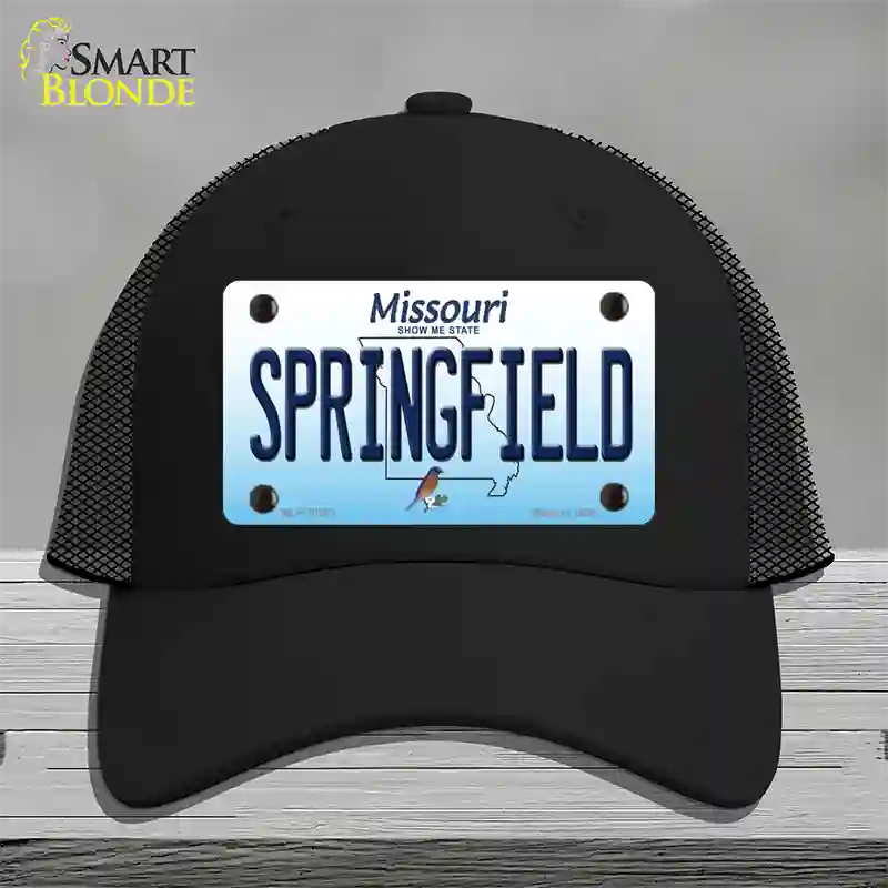 Springfield Missouri Novelty License Plate Hat Mesh / Black