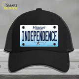 Independence Missouri Novelty License Plate Hat Mesh / Black